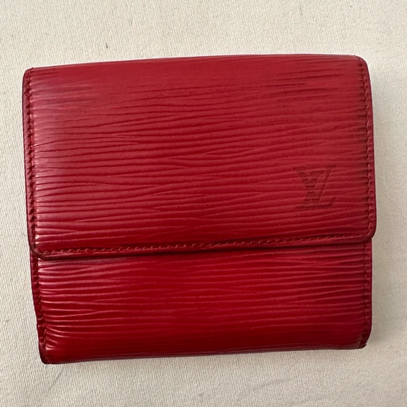 Louis Vuitton Handbags - Authentic Louis Vuitton Red Epi Elise wallet.